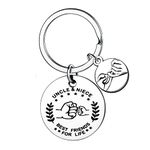 Auntie Gifts Uncle Gift Aunt Keyring Aunty Presents From Niece Nephew Keychain Funny Key Ring Uncle Auntie Birthday Gifts Christmas Gifts Jewellery (Uncle Niece)