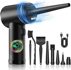 VANBAR Electric Compressed Air Duster Cleaner for PC - Rechargeable Cordless Blower 91000RPM Laptop, Keyboard, Electronics, Home Cleaning, Alternative to Canned Duster, (AR100)