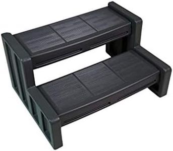 Vinyl Works 29 Inch Deluxe Resin Multi Purpose Home Garden Garage Spa and Hot Tub Steps, Black