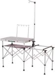 Coleman Pack-Away Portable Camp Kitchen, Outdoor Folding Kitchen with Spacious Prep Area, Side Table, Lantern Holder, Hanging Hooks, & Mesh Shelf; Great for Camping, Tailgating, Grilling & More