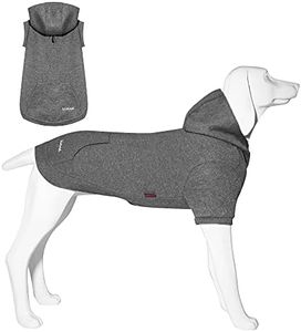 Kickred Basic Dog Hoodie Sweatshirts, Pet Clothes Hoodies Sweater with Hat and Leash Hole, Soft Cotton Outfit Coat for Large Medium Small Dogs, 2XL