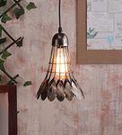 GreyWings Shuttle Shaped Iron Hanging Pendants Light, (Color Copper Antique), Pack of 1