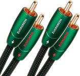audioquest 5m Evergreen RCA Audio Cable 2x RCA Black - Audio Cable (2x RCA, 2x RCA, Copper, 5m, Black)