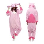 URRCFIO Adult Onesie Animal Pajamas Halloween Cosplay Costumes Party Wear Blue Medium