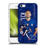 Head Case Designs Officially Licensed Chelsea Football Club Hakim Ziyech 2021/22 First Team Soft Gel Case Compatible With Apple iPhone 5 / iPhone 5s / iPhone SE 2016