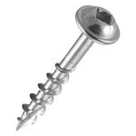 Trend Pocket Hole Screws for Softwoods, 30mm Long, Pack of 500, Coarse Self-Cutting Threaded Square Drive Screws, PH/7X30/500C, Silver