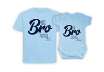 Personalised Matching Sibling Little Brother Big Brother Big Lil Bro T-Shirt Bodysuit Set Children's Kids