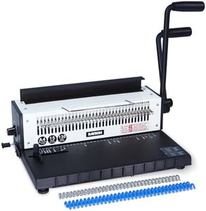 Rayson TD-1500B34R Wire Binding Machine 34 Holes Wire Equipment 3:1 Pitch 34 Disengaging Dies Round (Diameter 0.18") Hole Punching 15 Sheets Capacity