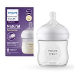 Philips Avent Natural Baby Feeding Bottle | No.1 Brand Recommended by Moms Worldwide | Ideal for 0 months+| Natural Response Technology Mimics Breastfeeding | Uniquely Designed Nipple releases milk only when baby drinks | Pack of 1 | SCY900/01