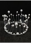 Cake Decor Silver Crown Cake Topper Wedding, Birthday Cake Decoration For King, Queen, Prince And Princess Party Wedding Hair Accessories Decoration