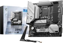 MSI B760M Project Zero Gaming Motherboard (Support 14th/13th/12th Gen Intel Processors, LGA 1700, DDR5, PCIe 5.0, M.2 Slots, 2.5Gbps LAN, USB 3.2 Gen2, Wi-Fi 6E, mATX)