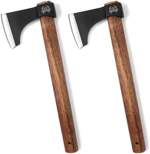 THRWCLUB Professional Throwing Axes 2 Pack, 16.1" Throwing Tomahawk Axe with 1065 High Carbon Steel & Wooden Handle, Perfect for Axe Throwing Game for Backyard, Competition and Recreation