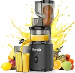 Cold Press Slow Masticating Juicer: Powerful Cold Pressed Juicer Machines Easy To Clean For Vegetable and Fruit, Grey