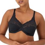 Maidenform Women's 50428 Everyday Bra, Black (Black), 38DD UK