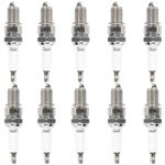 QAZAKY Pack-of-10 Spark Plug F7TC for Generator Lawn Mower Tractor Rototiller Water Pump Go Kart Mini Bike Harbor Freight Predator 212cc Champion 196cc GCV160 GCV190 GX390 BP7ES W5D1 W5DC N7YC N9YC