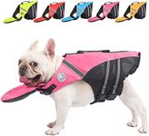 French Bulldog Life Jacket - Professional Dog Safety Vests for Swimming, Superior Buoyancy & Rescue Handle (Chest Girth: 17"-30" Weight: 17-28LB)