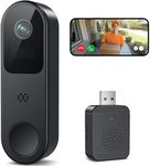 Belleye 2K Video Doorbell Camera Wireless Outdoor, 2.4GHz WiFi Door Bell Camera with Ring Chime, Smart AI Detection, Night Vision, Cloud Storage, Battery Powered, 2-Way Talk, Works with Alexa