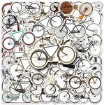 Bike Stickers |50Pcs Bicycle Waterproof Vinyl Decals for Water Bottles Bicycle Laptop Refrigerator Luggage Computer Mobile Phone Skateboard Bike Decor