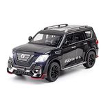 RAMPKD Nissan Petrol 1:22 Diecast Scale Model Metal Pull Back Toy car for Kids with Openable Doors & Light, Music Toy Vehicle for Kids - Colors as Per Stock(Design-64)