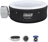 Coleman Miami Spa 4 Person Portable Inflatable Outdoor Soothing Hot Tub, Black