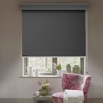 HIPPO 100% Blackout Roller Blinds for Windows UV Protection, Waterproof, Room Darkening, Corded Roll Up and Down Blinds for Home & Office Customizable (3FTX9FT, Dark-Grey)