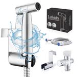 LUFEIDRA Handheld Bidet Toilet Spray-Adjustable Water Pressure Jet Spray for Toilet with Spray Hoses, Stainless Steel Muslim Shower Cloth Diaper Toilet Sprayer Bidet Attachment-Easy to Install