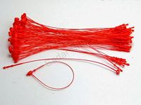 Sadar Shop 5" Red Snap Lock 10000 Pcs Loop Pins Plastic Ties Fasteners NO TAG Gun Required