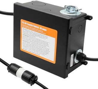 KUTTOLE 30 Amp Automatic Transfer Switch, RV Automatic Transfer Switch, Prewired ATS for Generator, Travel Trailer, 120V
