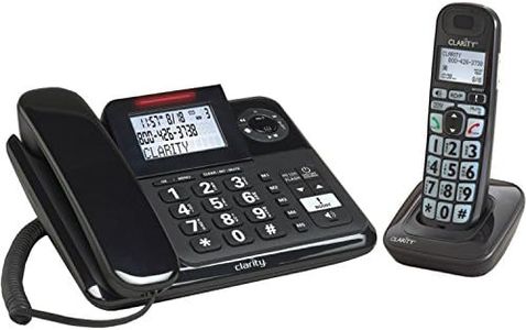 Clarity E814CC Amplified Corded/Cordless Combo with Answering Machine- Bundles, Dual-SIM and Dual keypad