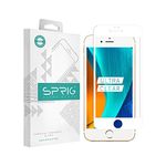 SPRIG Full Cover Tempered Glass Screen Protector for Apple IPhone 8 Plus (White)