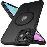 Degeca for iPhone 11 Case, [Military Grade Drop Tested] [Compatible with MagSafe Wireless Charging] Skin-Friendly Touch Design, Strong Magnetic Shockproof iPhone 11 Phone Cover 6.1 Inch, Black