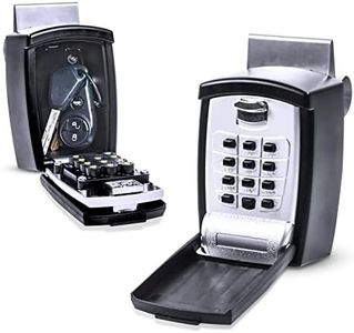 KeyGuard Key Safe Pro SL-591 Car Window Punch Button Lock Box, Black
