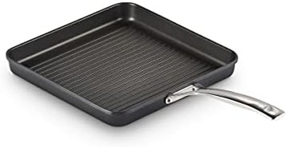 Le Creuset Toughened Non-Stick Square Grill Pan, 28 cm, 52102280010201, Black