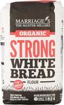 Marriages Millers Organic Strong White 1kg - Premium Quality Organic Strong Bread Flour for Artisan Baking