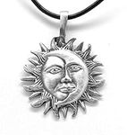 Trilogy Jewelry Pewter Sun Moon Fac