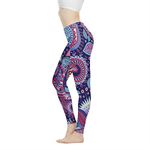 POLERO Women's Boho Patterned High Waist Trousers for Yoga Summer Beach Mandala Tights Exercise Leggings, XX-Large