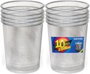 Silver Mesh Trash Cans,10-Pack 6 Ga