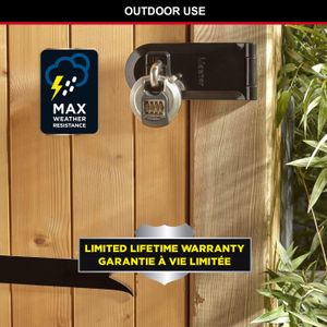 Master Lock Heavy Duty Combination Padlock – Stainless Steel, Weatherproof