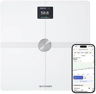WITHINGS Body Smart - Accurate Scale for Body Weight and Fat Percentage, Body Composition Scales Wi-Fi and Bluetooth Weight Scale, Apple Health / Google Fit Compatible, Digital Bathroom Scale
