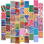 Fardes Wall Collage Kit Indie Room Decor - Aesthetic Pictures Trippy Room Decor, Cute Things For Teen Girls Bedroom Decor Aesthetic Posters, Wall Decor Aesthetic Hippie Decor, Grunge Room Decor Posters, Indie Wall Decor