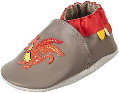Robeez Firetale, Scarpe da Bambini Bimbo 0-24, Grigio, 17 EU