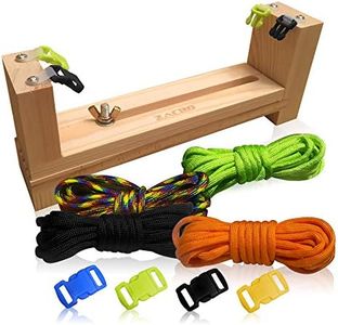 3 Bees & Me Paracord Bracelet Kit for Boys and Girls | Complete DIY Paracord Bracelet Maker Kit with Paracord Jig Loom and Paracords | Friendship Bracelets Kit for Kids, Tweens and Teens