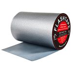 fowong Waterproof Tape, 200mm (W) x 5M (L) Butyl Sealing Repair Tape, Aluminum Foil Self-Adhesive Repair Tape for Sealing and Fastening for RV Roofs, Windows, Pipes, Doors, Walls, Seams, DIY Vents