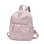 GOLF QUALITY Small Backpack for Women Mini Cute Backpack Purse Lightweight Small Casual Daily Travel Backpack,Ladies Gift for College Work (Greyish pink)