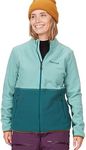 MARMOT Women's Rocklin Full-Zip Jacket - Classic, Warm, Lightweight 100-Weight Fleece Layer, Blue Agave/Dark Jungle, Large