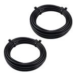 urcianow RG174 Coaxial Cable 4.57M Low Loss RG174 Coax Cable RF Coax Wire 50 Ohm for DIY Security Systems Computer Networks Access Control Home Automation Applications Pack of 2