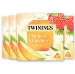 Twinings Mango, Strawberry & Lime Fruit Tea, 80 Tea Bags (Multipack of 4 x 20 Tea Bags)