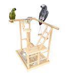 KSK Bird Perch Parrot Stand Parakeet Natural Wood Rough Sand Perches Grinding Nail for Small, Medium,Birds Parakeet Cockatiels Conure Cage Accessories