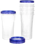 PLASTICPRO [48 oz 4 Pack] Twist Top