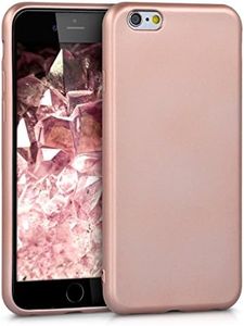 kwmobile Housse Compatible avec Apple iPhone 6 / 6S Coque - Housse de téléphone Protection Souple en TPU - Or Rose métallique